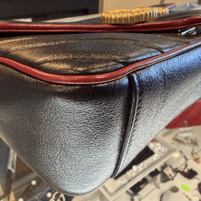 Gucci black-and-red crossbody