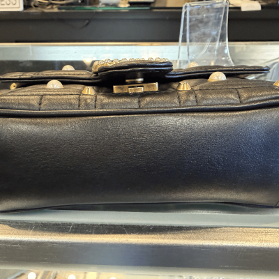 Gucci crossbody with pearl embellishments